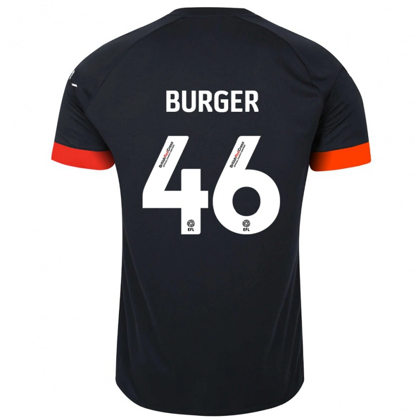 Danxen Kid Jake Burger #46 Black Orange Away Jersey 2024/25 T-Shirt