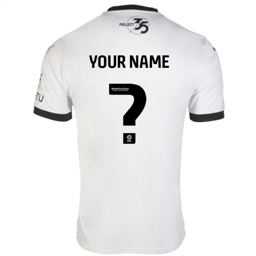 Danxen Kid Your Name #0 White Black Away Jersey 2024/25 T-Shirt