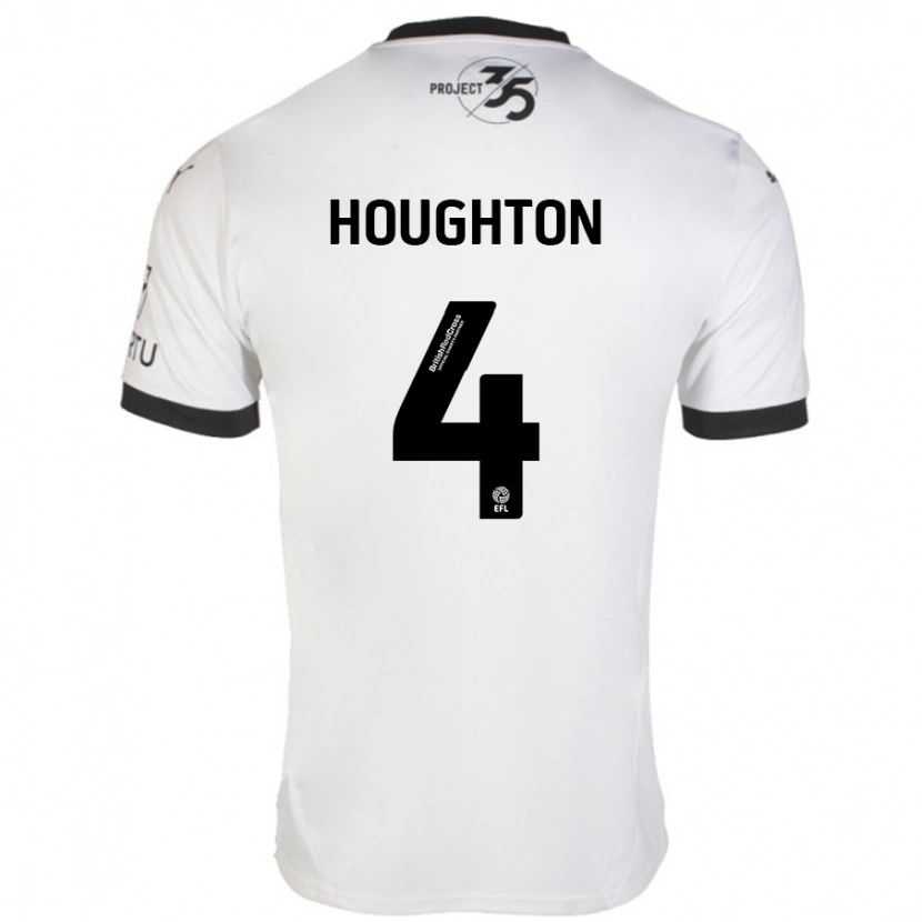 Danxen Kid Jordan Houghton #4 White Black Away Jersey 2024/25 T-Shirt