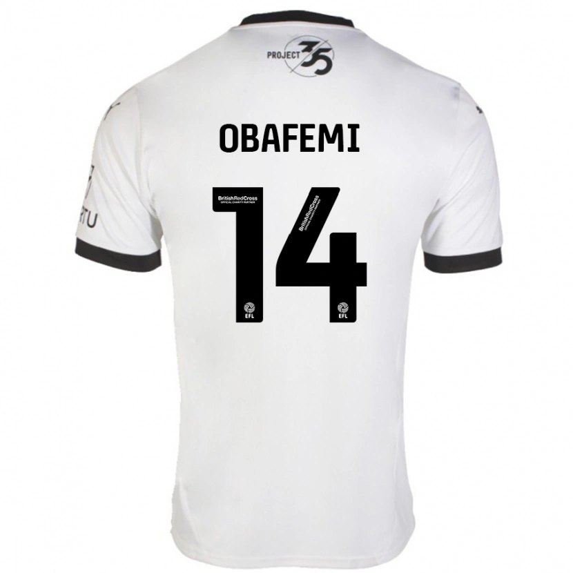 Danxen Kid Michael Obafemi #14 White Black Away Jersey 2024/25 T-Shirt