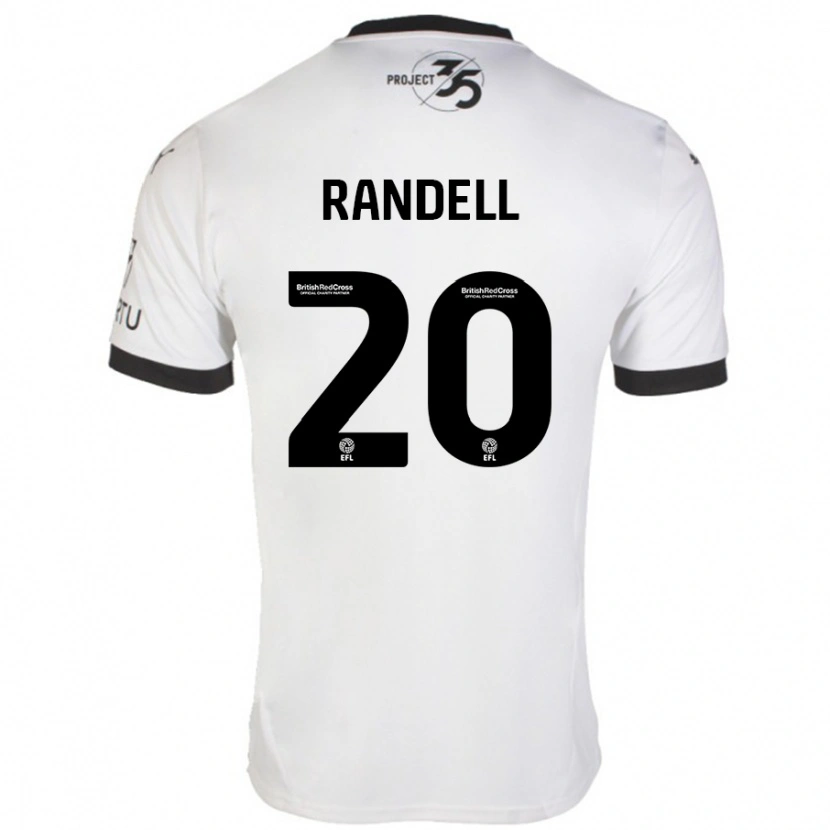 Danxen Kid Adam Randell #20 White Black Away Jersey 2024/25 T-Shirt