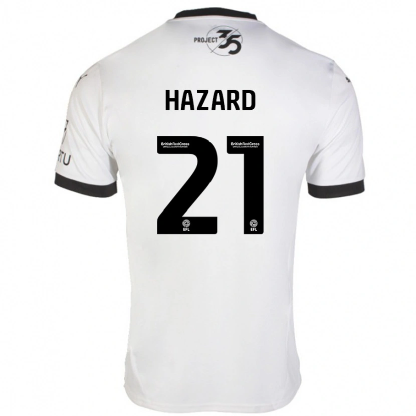 Danxen Kid Conor Hazard #21 White Black Away Jersey 2024/25 T-Shirt