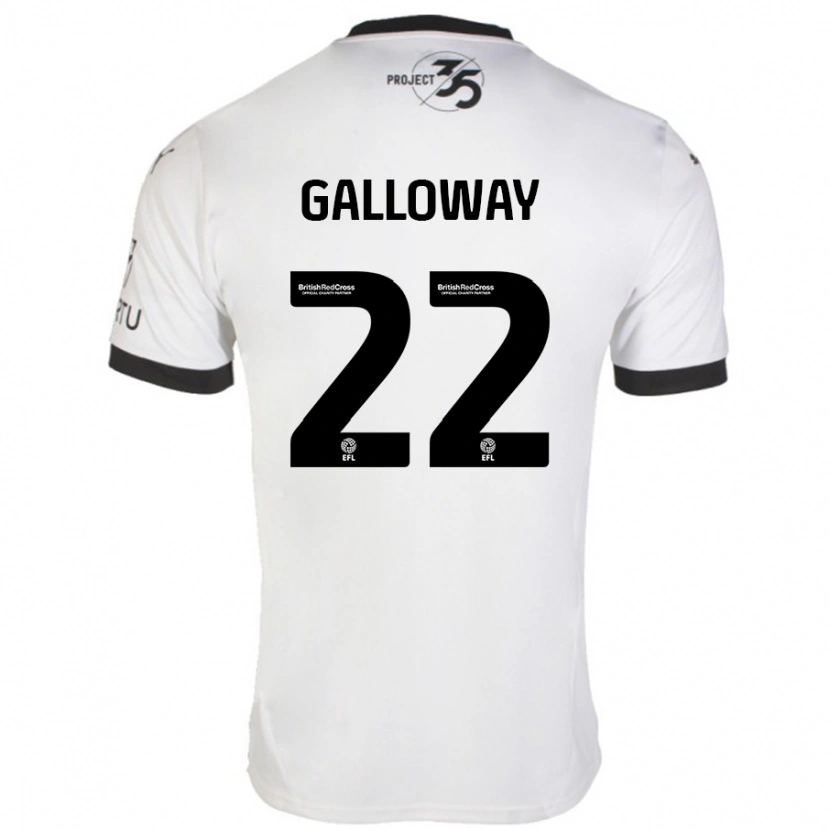 Danxen Kid Brendan Galloway #22 White Black Away Jersey 2024/25 T-Shirt