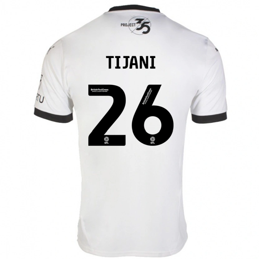 Danxen Kid Muhamed Tijani #26 White Black Away Jersey 2024/25 T-Shirt