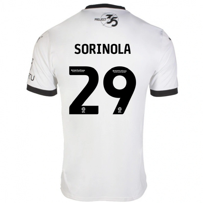 Danxen Kid Matthew Sorinola #29 White Black Away Jersey 2024/25 T-Shirt