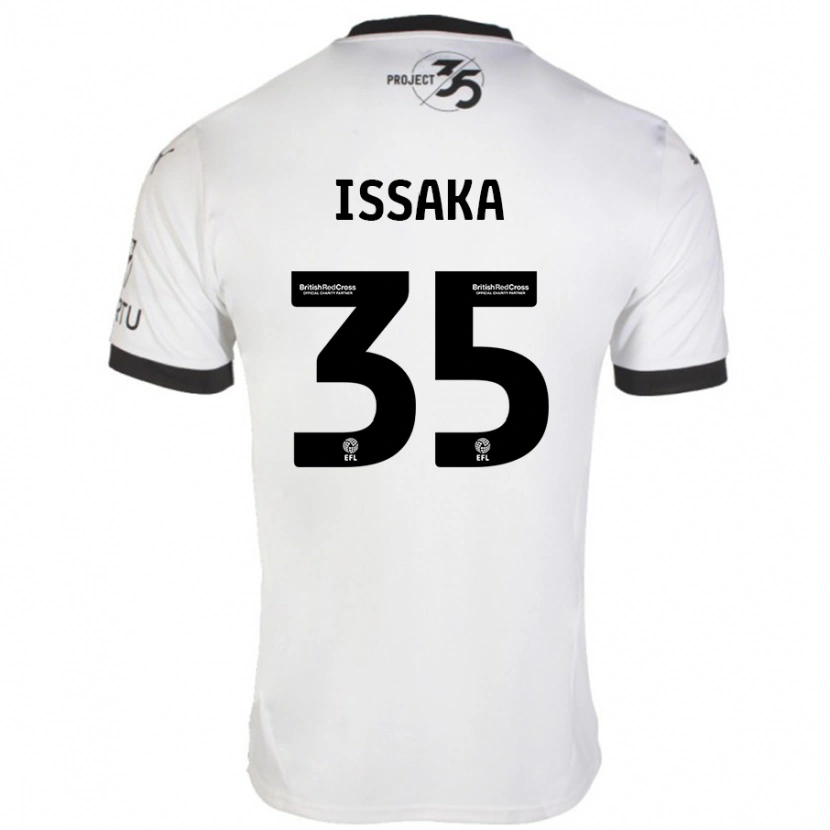 Danxen Kid Freddie Issaka #35 White Black Away Jersey 2024/25 T-Shirt