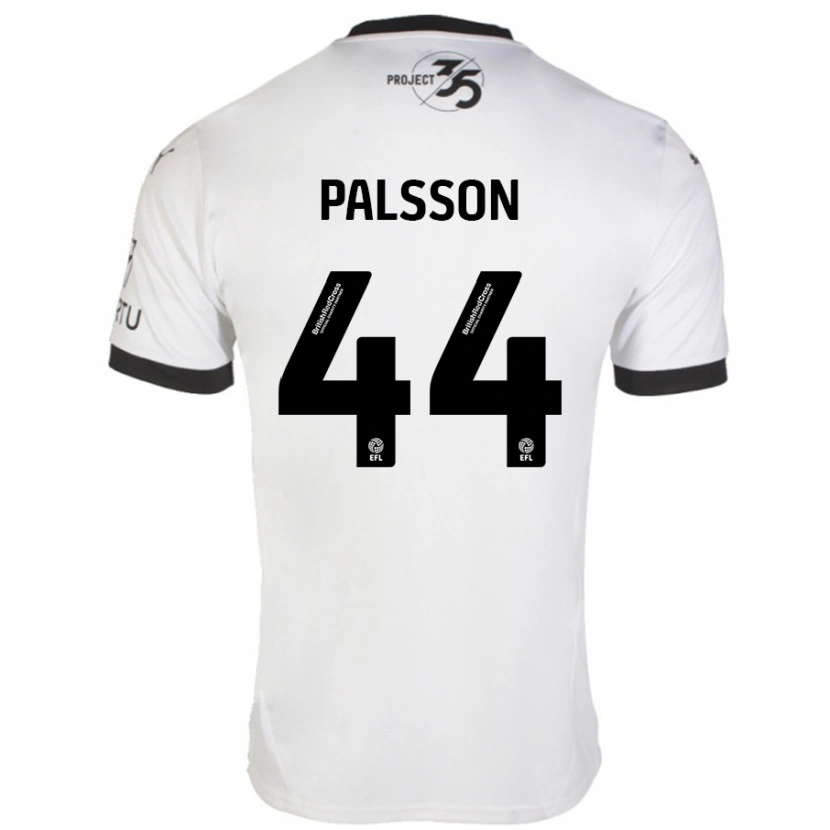 Danxen Kid Victor Pálsson #44 White Black Away Jersey 2024/25 T-Shirt