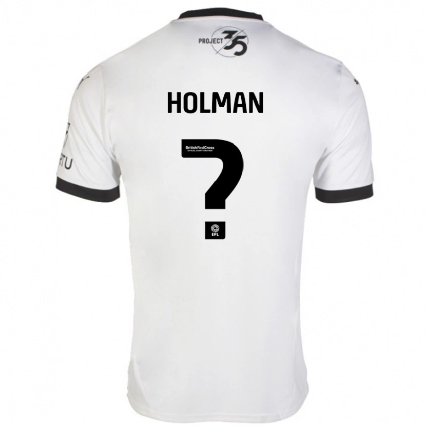 Danxen Kid Daniel Holman #0 White Black Away Jersey 2024/25 T-Shirt