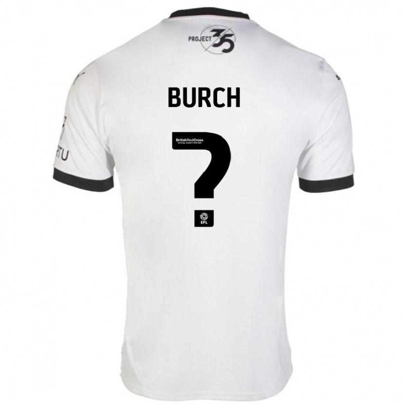 Danxen Kid Kian Burch #0 White Black Away Jersey 2024/25 T-Shirt