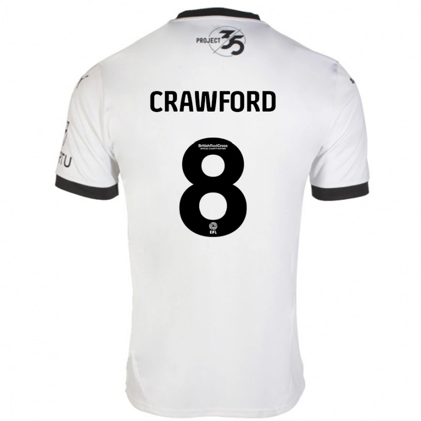 Danxen Kid Imy Crawford #8 White Black Away Jersey 2024/25 T-Shirt