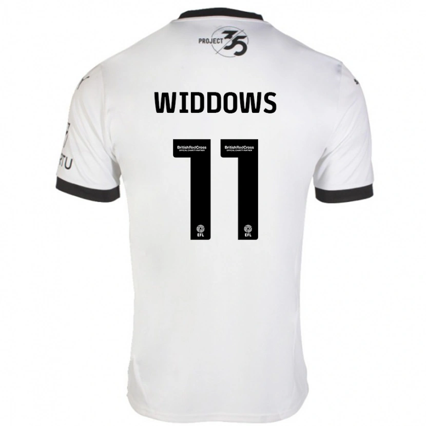 Danxen Kid Jade Widdows #11 White Black Away Jersey 2024/25 T-Shirt