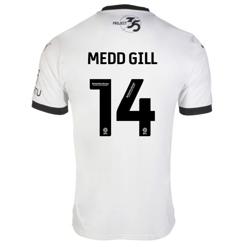 Danxen Kid Tamsin Medd-Gill #14 White Black Away Jersey 2024/25 T-Shirt