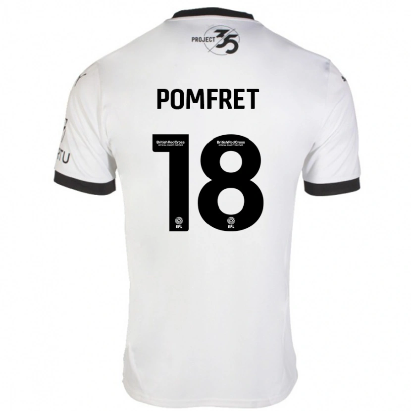 Danxen Kid Taya Pomfret #18 White Black Away Jersey 2024/25 T-Shirt