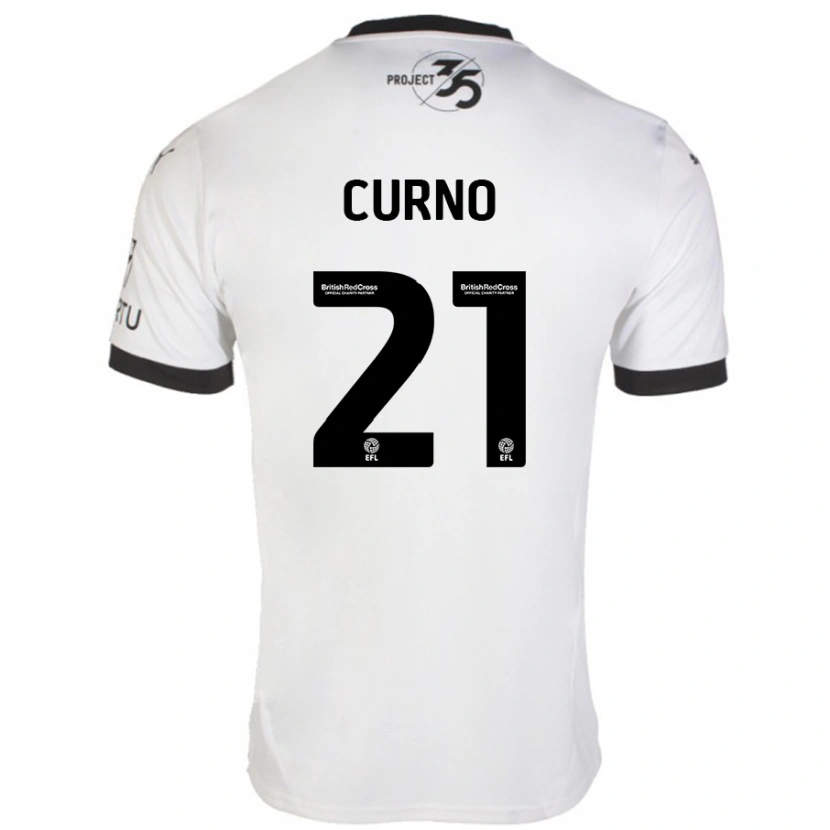 Danxen Kid Maddi Curno #21 White Black Away Jersey 2024/25 T-Shirt