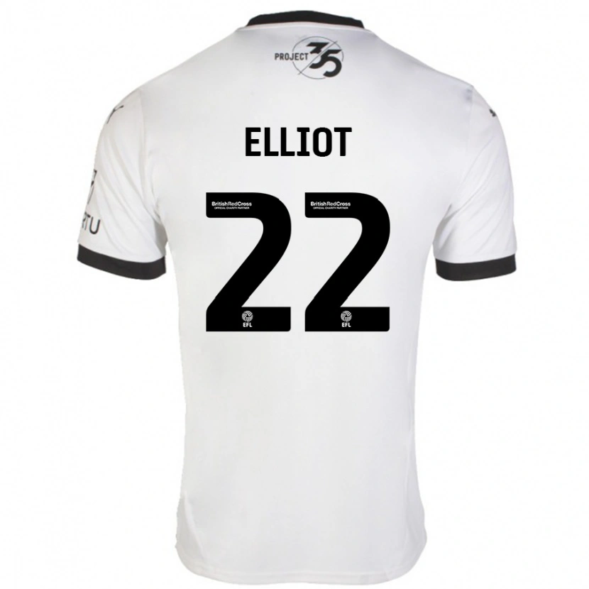 Danxen Kid Emily Elliot #22 White Black Away Jersey 2024/25 T-Shirt