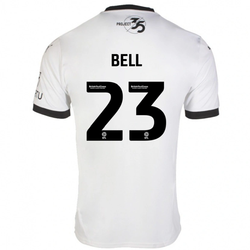 Danxen Kid Katelyn Bell #23 White Black Away Jersey 2024/25 T-Shirt