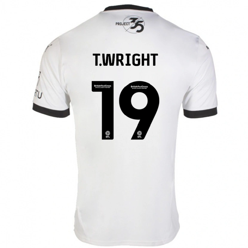 Danxen Kid Tyreik Wright #19 White Black Away Jersey 2024/25 T-Shirt