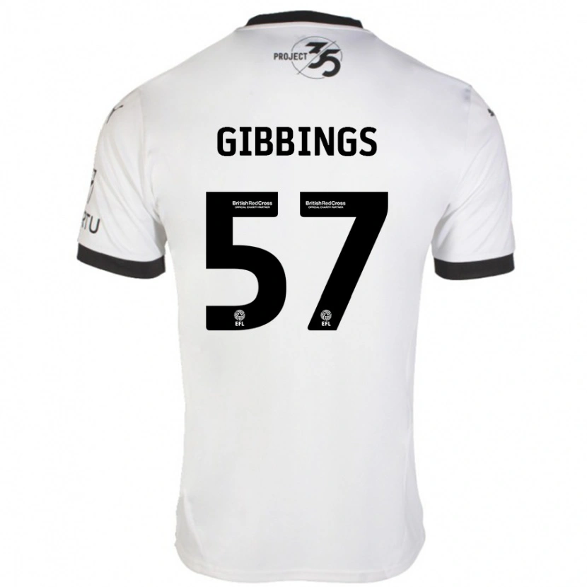 Danxen Kid Cole Gibbings #57 White Black Away Jersey 2024/25 T-Shirt