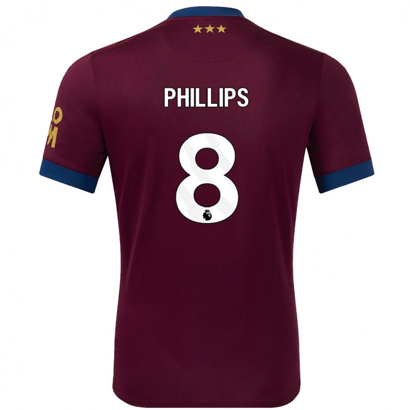 Danxen Kid Kalvin Phillips #8 Brown Away Jersey 2024/25 T-Shirt