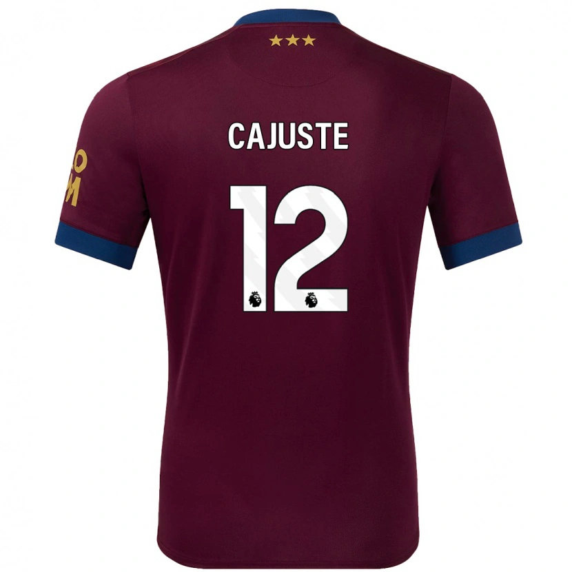 Danxen Kid Jens Cajuste #12 Brown Away Jersey 2024/25 T-Shirt