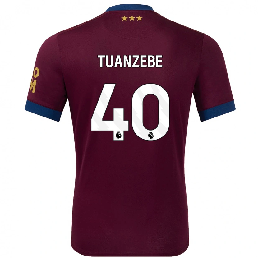 Danxen Kid Axel Tuanzebe #40 Brown Away Jersey 2024/25 T-Shirt