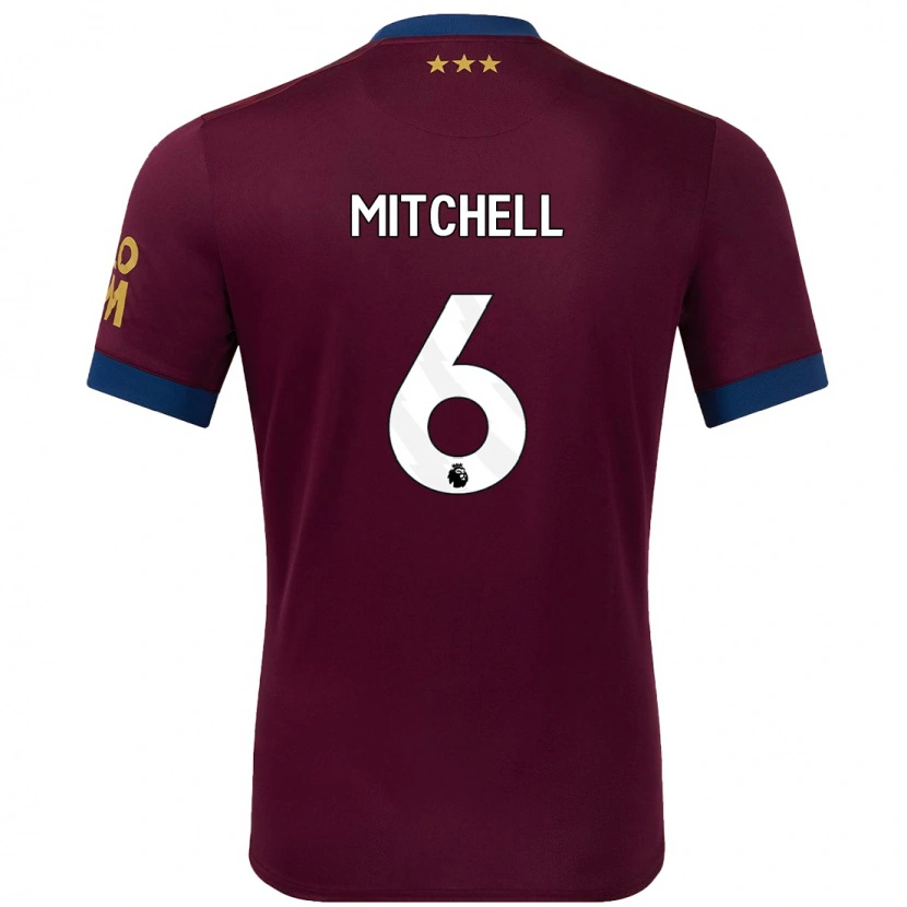 Danxen Kid Leah Mitchell #6 Brown Away Jersey 2024/25 T-Shirt