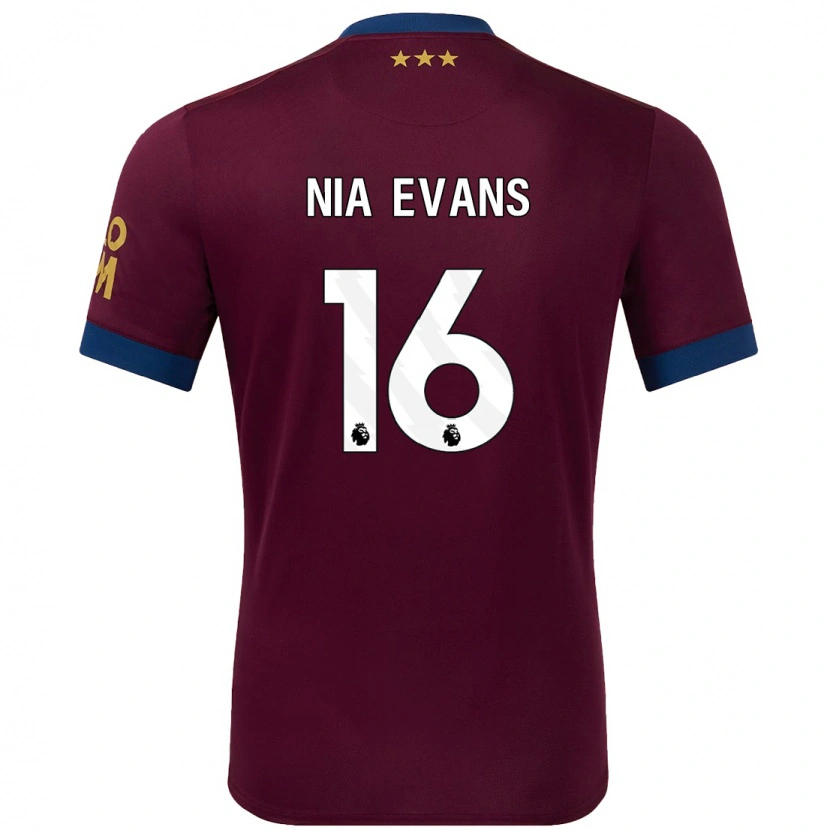 Danxen Kid Nia Evans #16 Brown Away Jersey 2024/25 T-Shirt