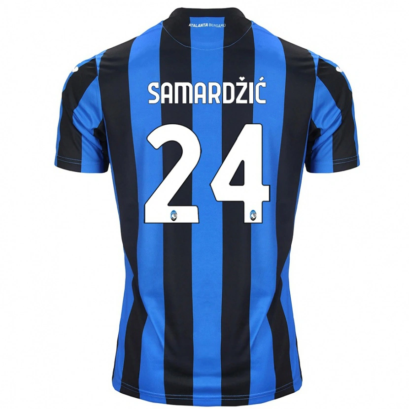 Danxen Men Lazar Samardžić #24 Blue Black Home Jersey 2024/25 T-Shirt