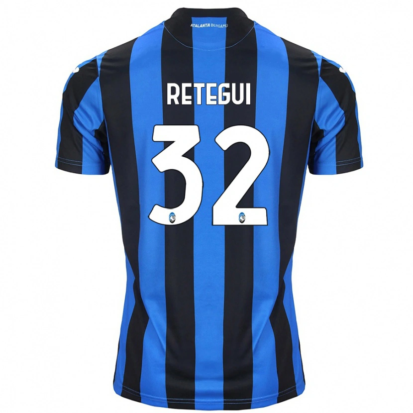 Danxen Men Mateo Retegui #32 Blue Black Home Jersey 2024/25 T-Shirt