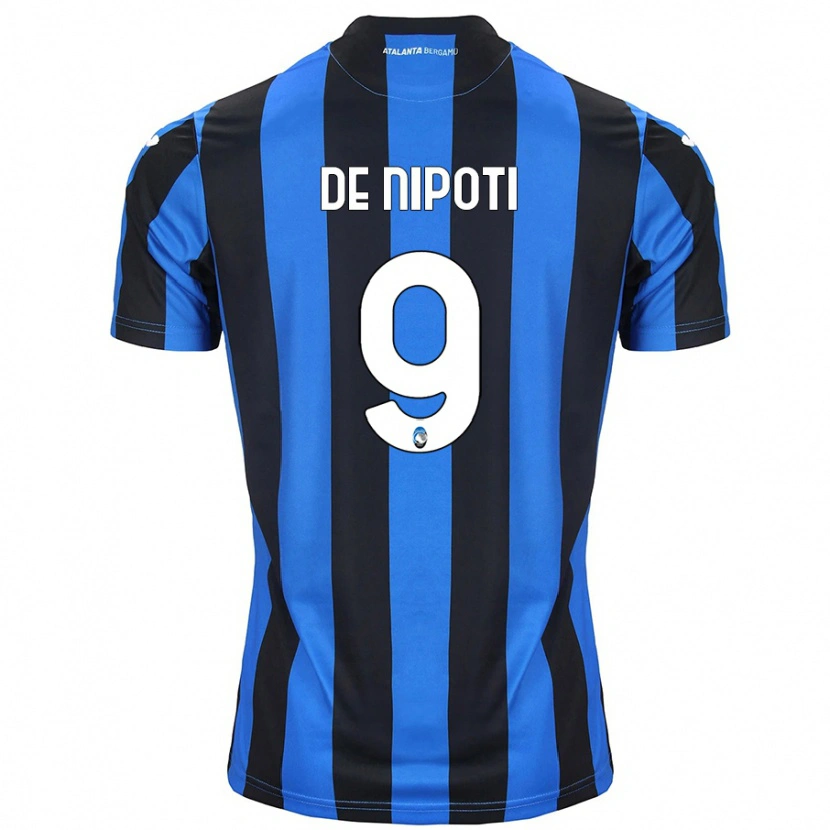 Danxen Men Tommaso De Nipoti #9 Blue Black Home Jersey 2024/25 T-Shirt