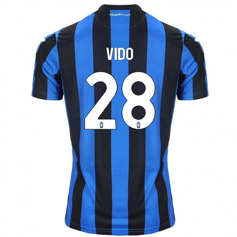 Danxen Men Luca Vido #28 Blue Black Home Jersey 2024/25 T-Shirt