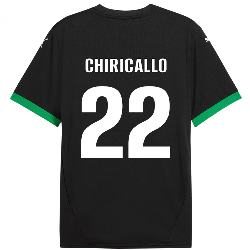 Danxen Men Giovanni Chiricallo #22 Black Dark Green Home Jersey 2024/25 T-Shirt