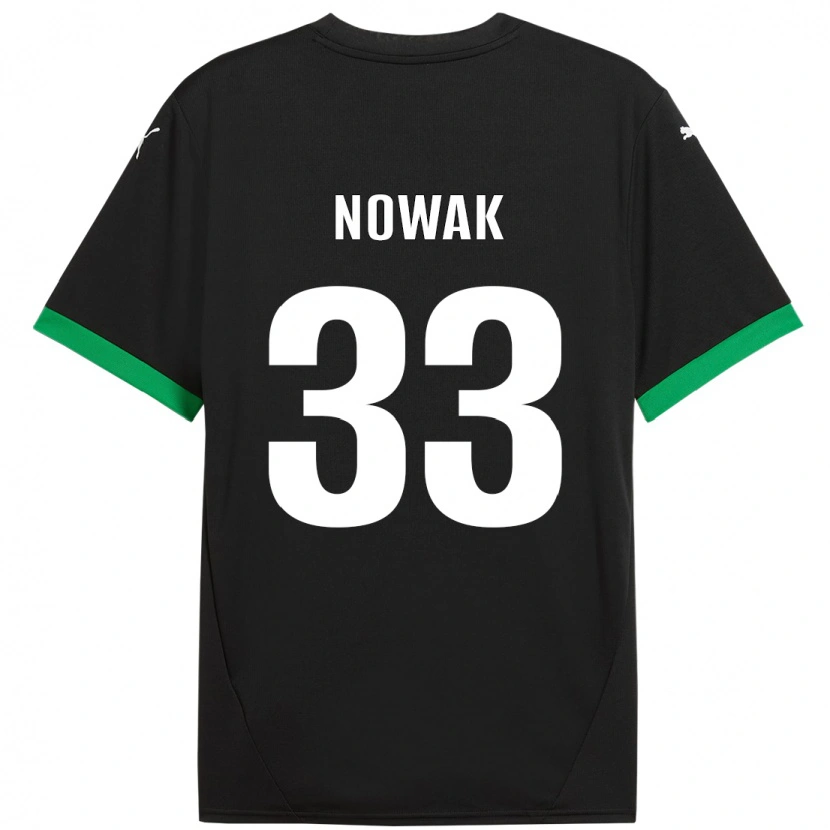 Danxen Men Julie Nowak #33 Black Dark Green Home Jersey 2024/25 T-Shirt