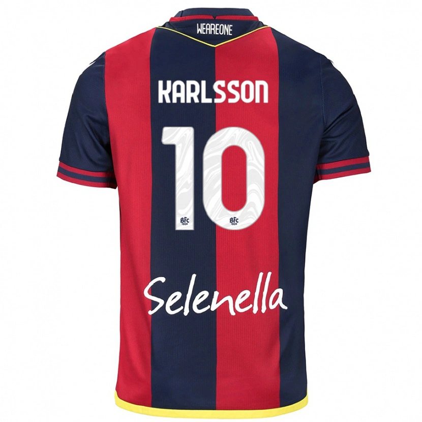 Danxen Men Jesper Karlsson #10 Red Royal Blue Home Jersey 2024/25 T-Shirt