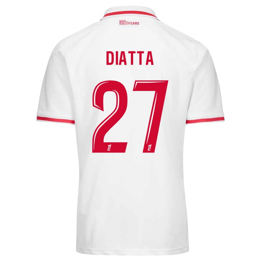 Danxen Men Krépin Diatta #27 White Red Home Jersey 2024/25 T-Shirt