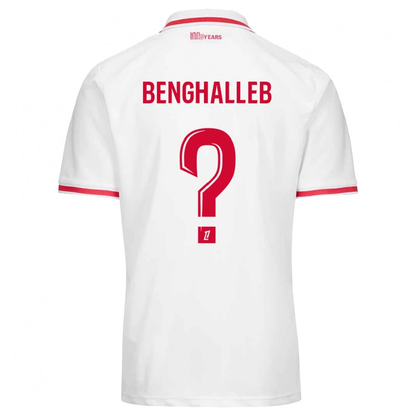 Danxen Men Adam Benghalleb #0 White Red Home Jersey 2024/25 T-Shirt