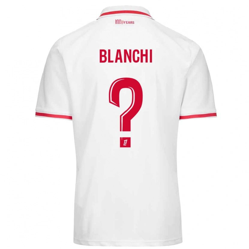 Danxen Men Florian Blanchi #0 White Red Home Jersey 2024/25 T-Shirt