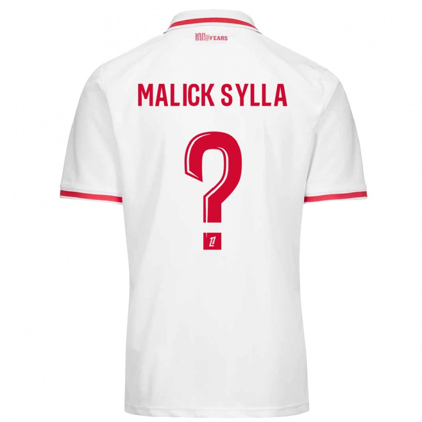 Danxen Men Malick Sylla #0 White Red Home Jersey 2024/25 T-Shirt