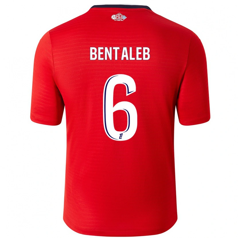 Danxen Men Nabil Bentaleb #6 Red White Home Jersey 2024/25 T-Shirt