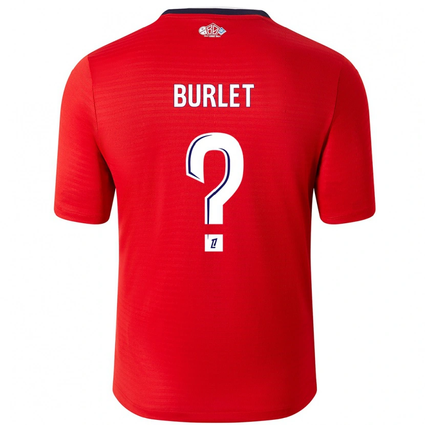 Danxen Men Vincent Burlet #0 Red White Home Jersey 2024/25 T-Shirt