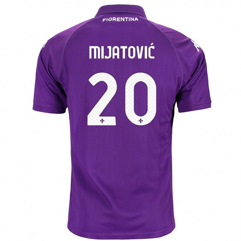 Danxen Men Milica Mijatović #20 Purple Home Jersey 2024/25 T-Shirt