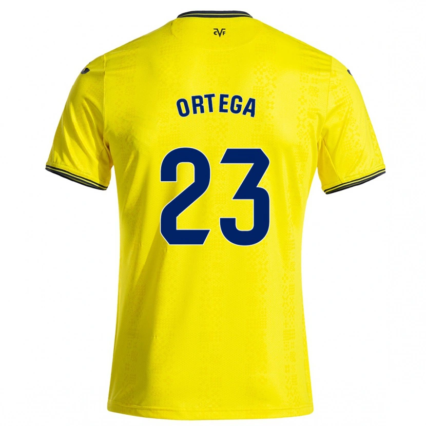 Danxen Men Jordi Ortega #23 Yellow Black Home Jersey 2024/25 T-Shirt