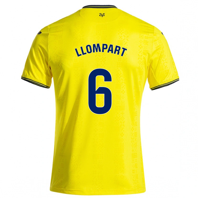 Danxen Men María Llompart #6 Yellow Black Home Jersey 2024/25 T-Shirt