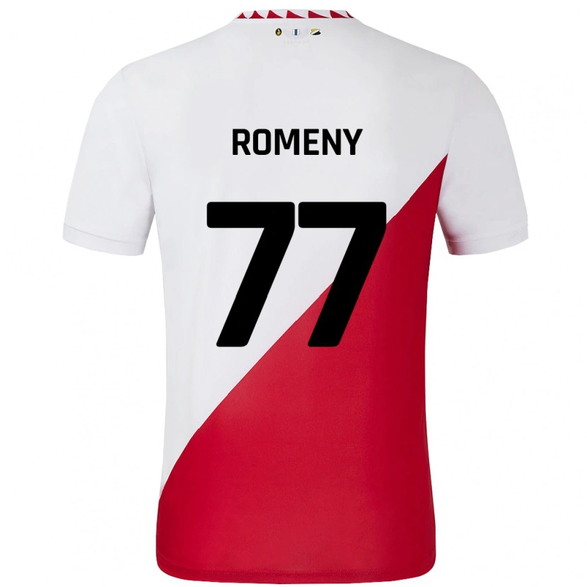 Danxen Men Ole Romeny #77 White Red Home Jersey 2024/25 T-Shirt