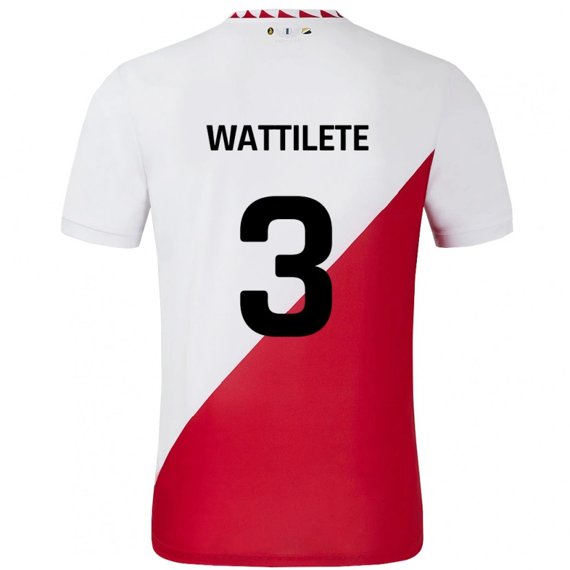 Danxen Men Julia Wattilete #3 White Red Home Jersey 2024/25 T-Shirt