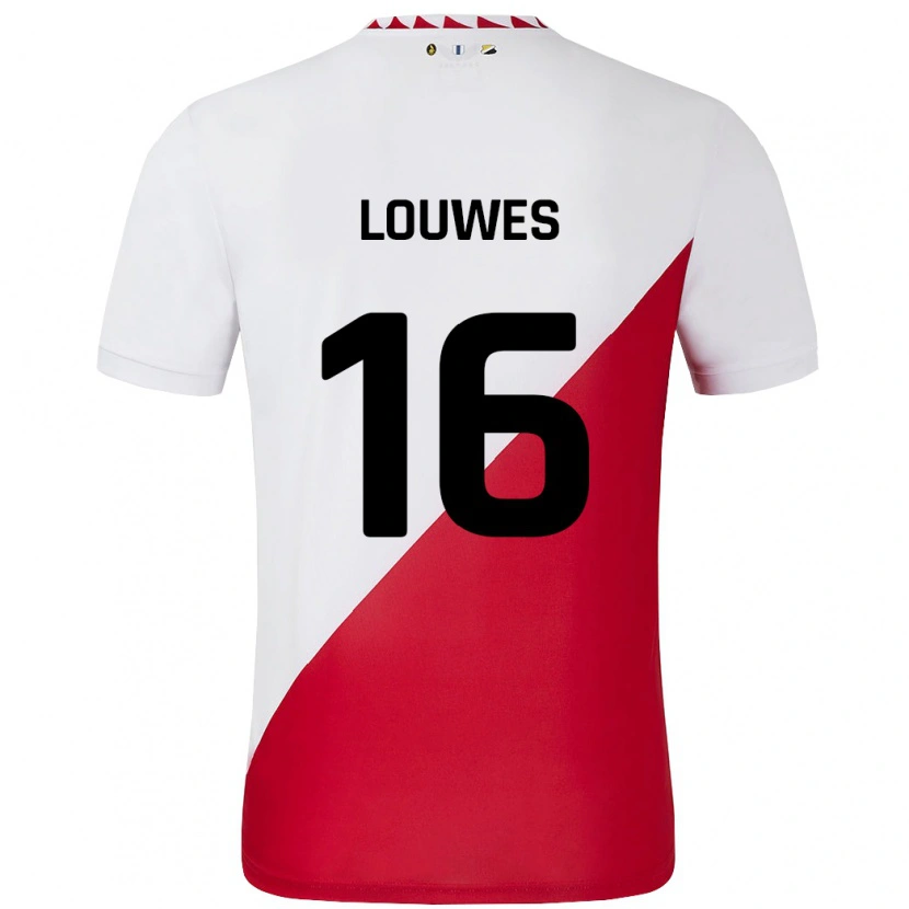 Danxen Men Puck Louwes #16 White Red Home Jersey 2024/25 T-Shirt