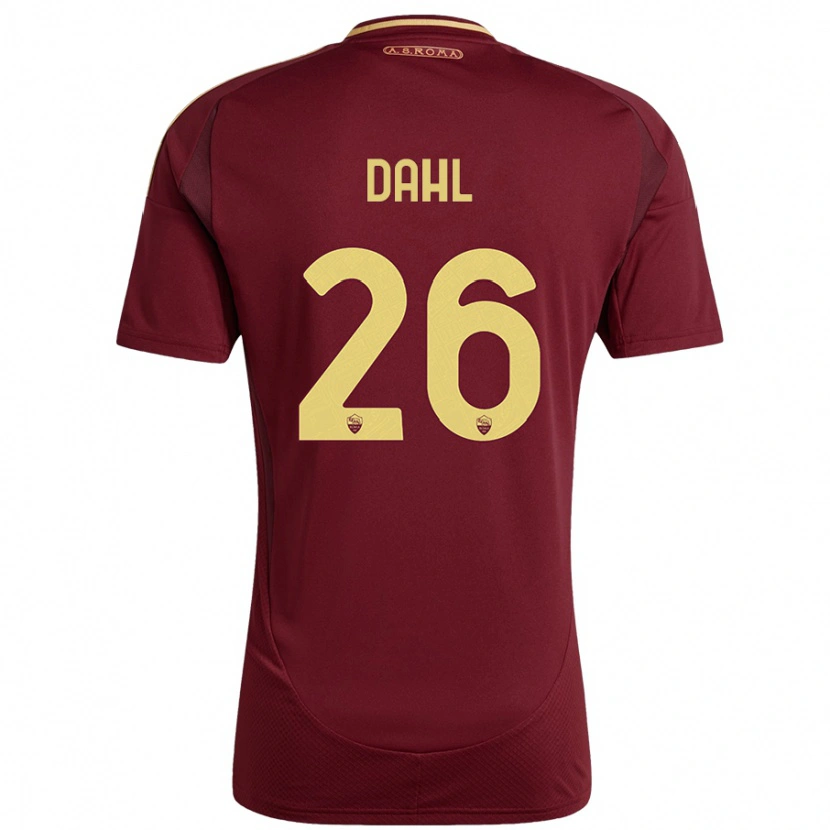 Danxen Men Samuel Dahl #26 Red Brown Gold Home Jersey 2024/25 T-Shirt