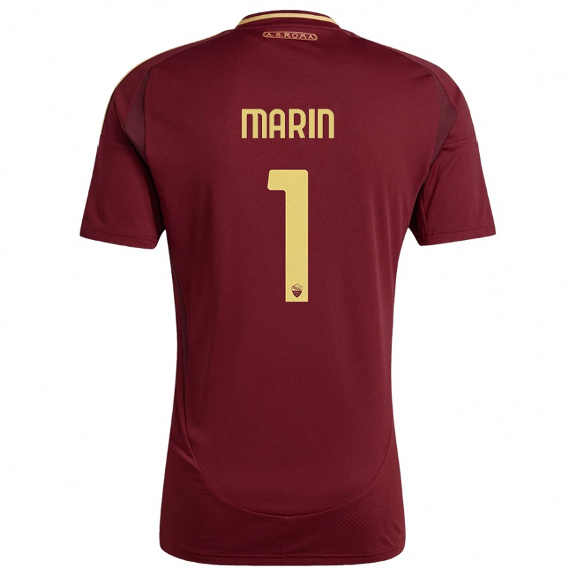 Danxen Men Renato Marin #1 Red Brown Gold Home Jersey 2024/25 T-Shirt