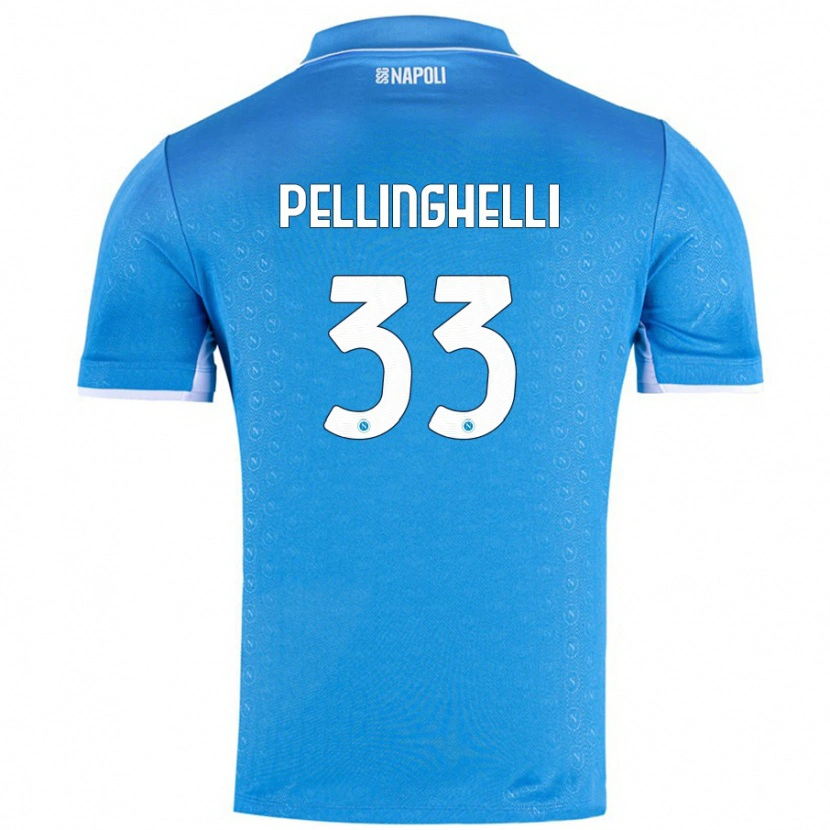 Danxen Men Alice Pellinghelli #33 Sky Blue Home Jersey 2024/25 T-Shirt