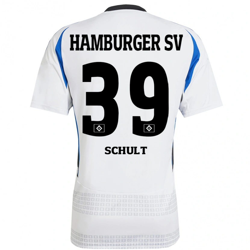 Danxen Men Almuth Schult #39 White Blue Home Jersey 2024/25 T-Shirt